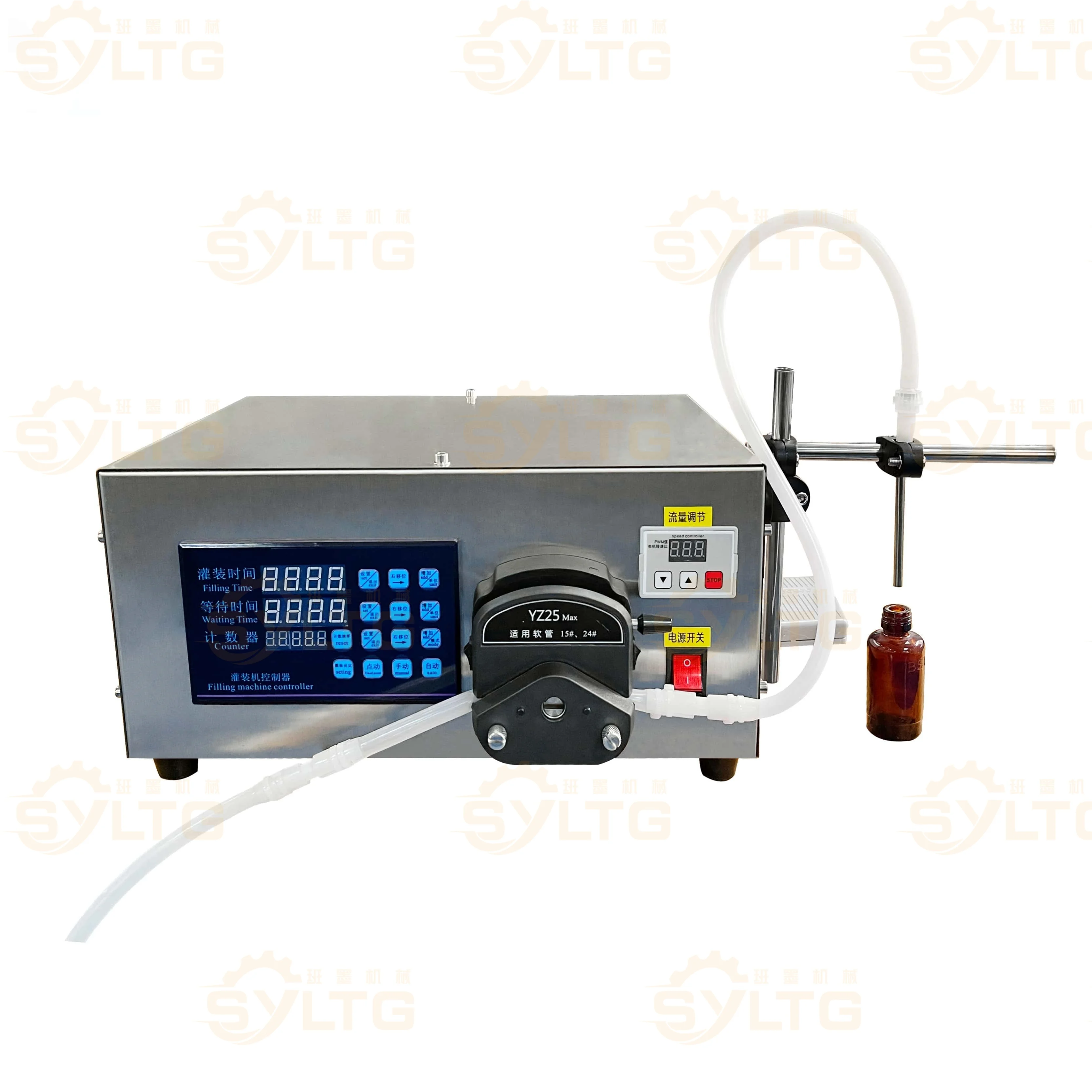 Peristaltic Pump Filler Liquids Filling Machine Mineral Water Small Liquid Bottle Perfume Water Juice Machine Electric Bottle