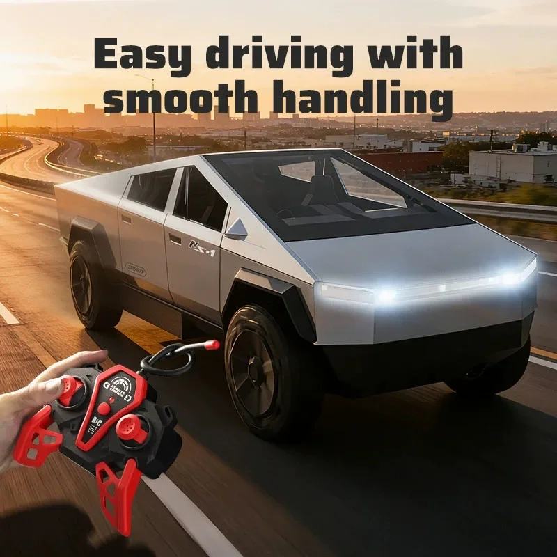 JJRC RC Car Diecast Miniature Metal Pickup Vehicle Chidlren Birthday Collected Gift Van Truck Tes Cybertruck Boys Birthday Gift