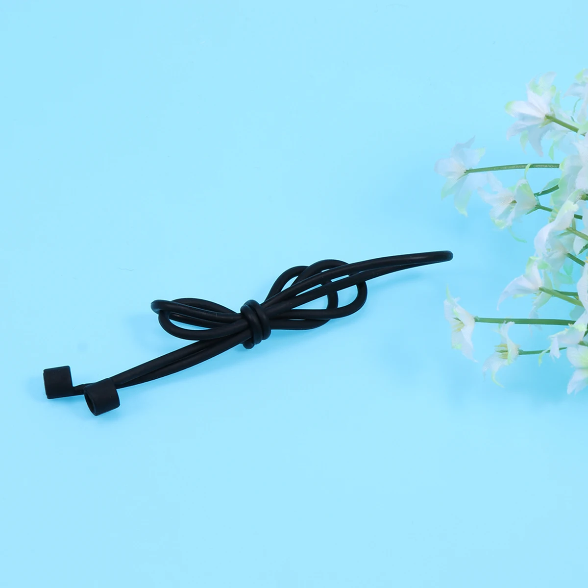 

1pc Silicone Earphone Strap Anti-Lost Lanyard Protective Sleeve Lightweight Compact Durable For Sports Driving Black Headphone