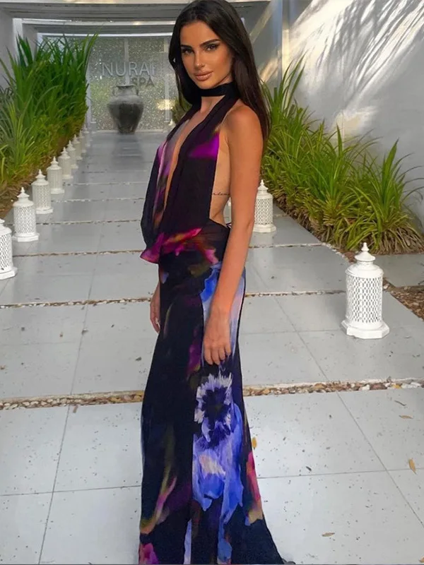 Сексуальный ремень средней длины Dr, женский трансграничный модный подвесной воротник с цифровым принтом Dr, летние повседневные слипоны из полиэфирного волокна...