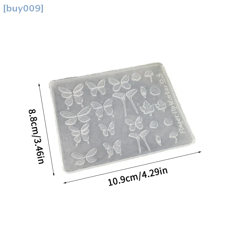 【ซื้อ 009】แม่พิมพ์ซิลิโคน 3d ผีเสื้อโปร่งใสสูงตกแต่งเล็บเล็บการออกแบบ DIY แม่พิมพ์เล็บซิลิโคนแม่พิมพ์เล็บ