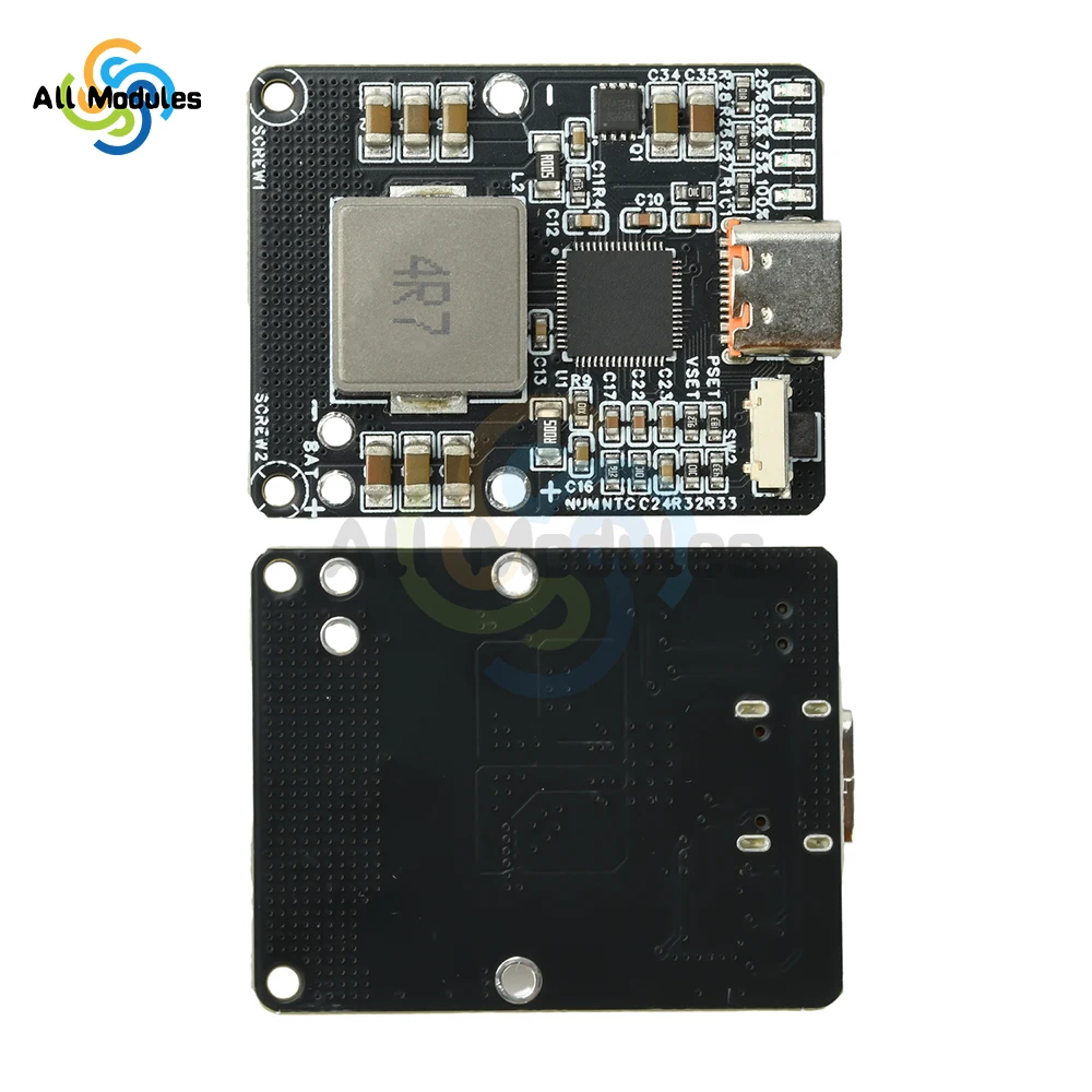 IP2369 2-6S 45W PD Fast Charge/Discharge Module - Bidirectional Buck-Boost Power Bank Board with Type-C Interface