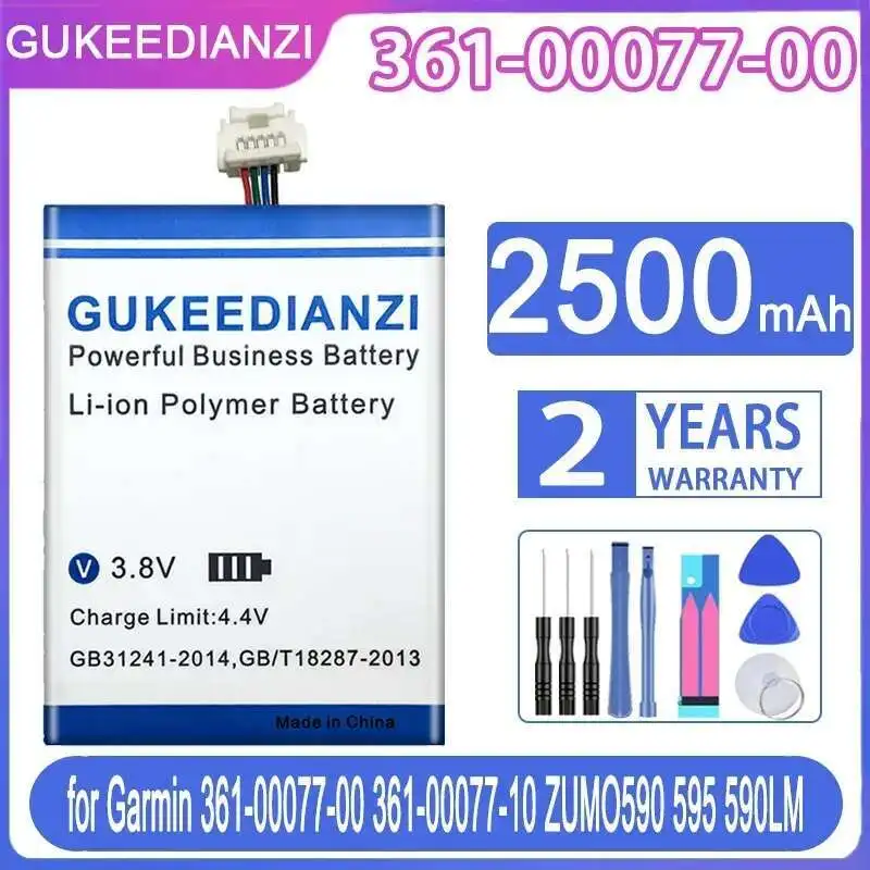 

For Garmin 361-00077-00 361-00077-10 Zumo 590 595 590LM High Performance Gps Battery 2500Mah