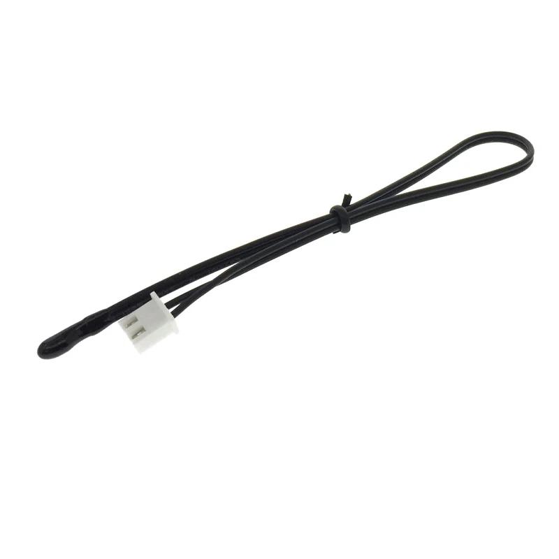 1PCS 10K B3950 Cylindrical 5X25 NTC Thermistor Line Ear M4 Epoxy Droplet Head Temperature Sensor 20cm Long XH2.54-2P Plug Terned