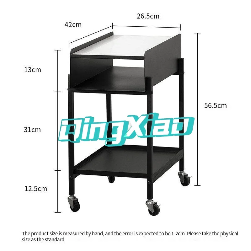 Mobile Side Table 360 Rotating Double Layer Storage Cart With Basket Electroplated Silver Stand For Living Room Sofa Bedside