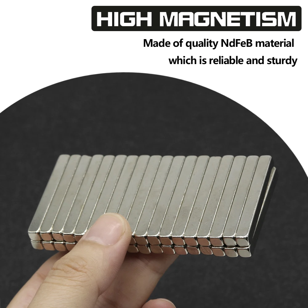 1~100Pcs 40x5x5mm N35 NdFeB Block Magnet Super Powerful Neodymium Magnets  Strong Permanent Magnetic imanes 40*5*5