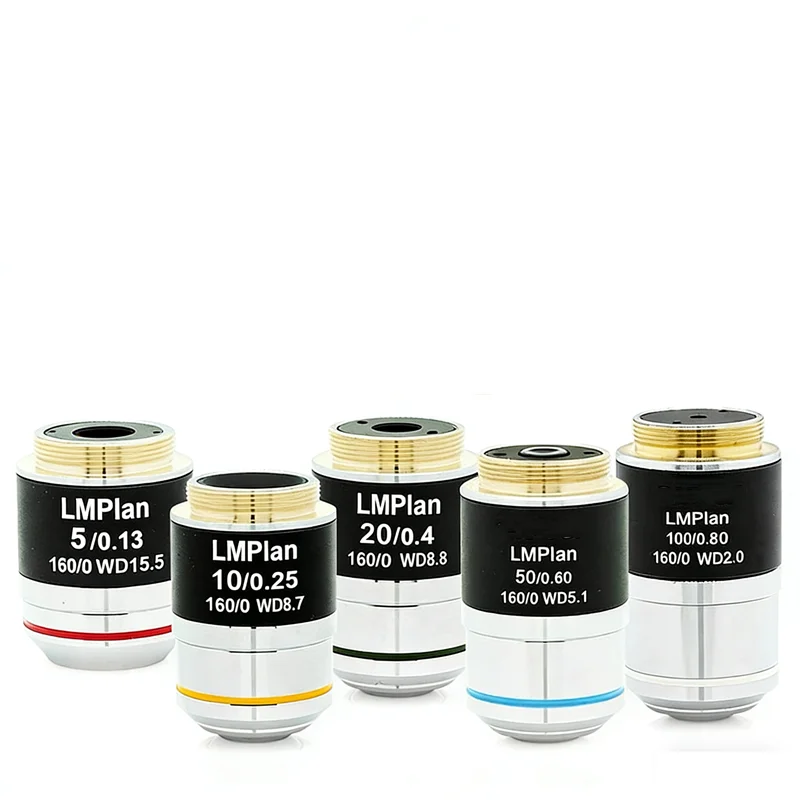 Microscope Objective Plan Achromatic 195 LMPlan Multi-layer Coating Objective Lens 20.2x0.706 RMS Thhread