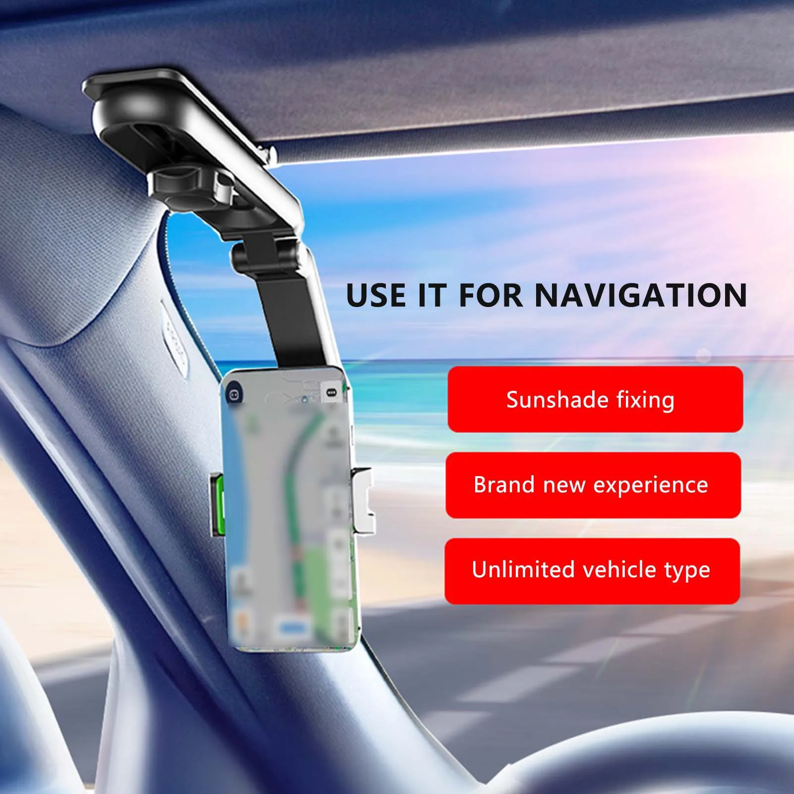 

Универсальный автомобильный держатель для телефона 360° ° Регулируемая вращающаяся подставка для автомобильного телефона, необходимые автомобильные аксессуары