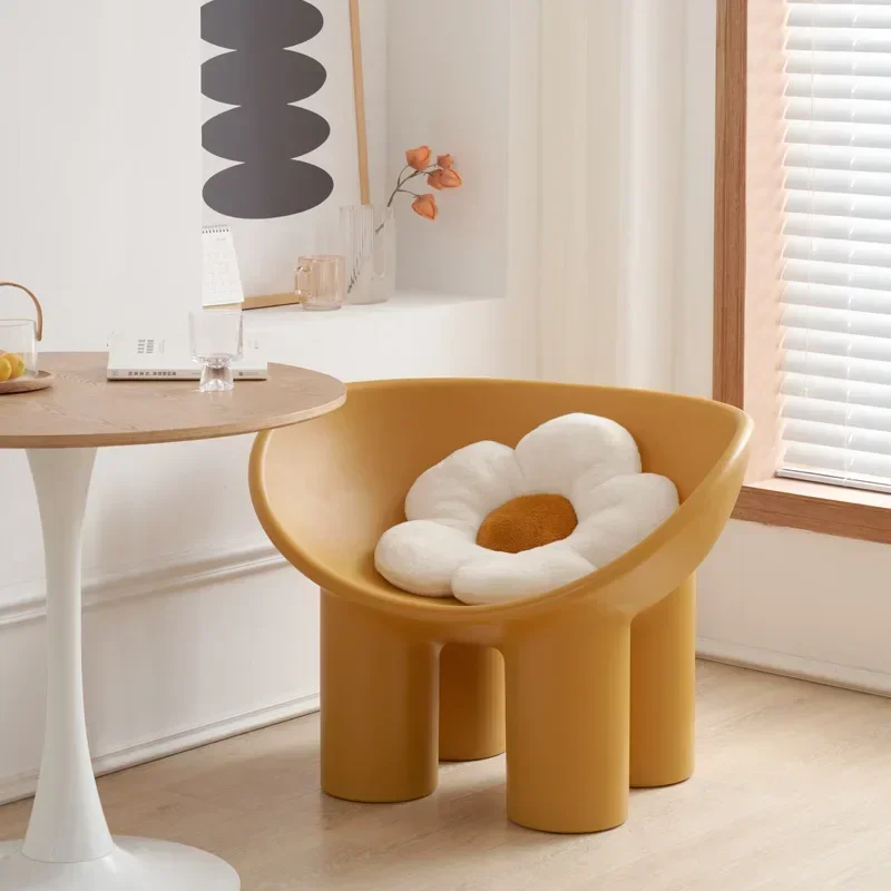 Large Elephant Legs Sofa Chair Single Balcony Internet Celebrity Lazy Chair Reading Chair Designer Light Luxury Cafe