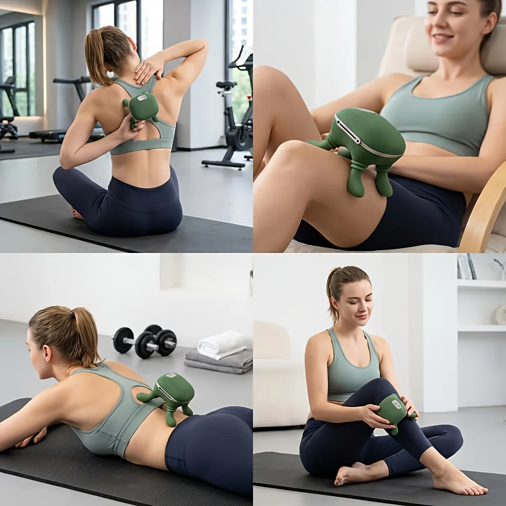 Masajeador de espalda y cuello, simulación térmica de dedos, diseño de mano, masajeador de espalda y cuello, relajación profunda de tejidos y espalda