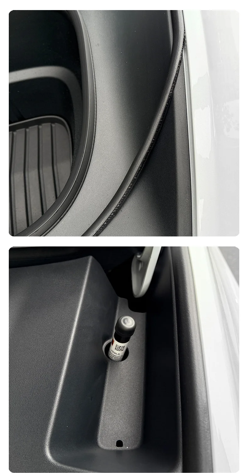 Für Tesla Model Y Juniper Frontkoffer-Dichtungssatz, schalldichter Gummi-Wetterstreifen, Modell 3, Highland Seal, Windgeräuschreduzierungssatz – Detail 6
