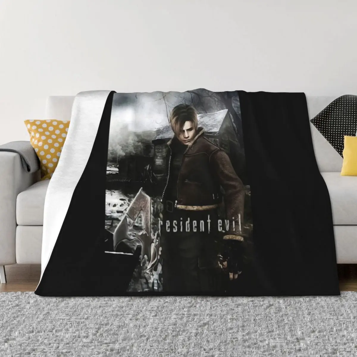 

Léon S. Kénnédy Bíoházárd Résídént évíl 4 Throw Blanket Soft Plush Plaid Thermal Sofa sofa bed Blankets