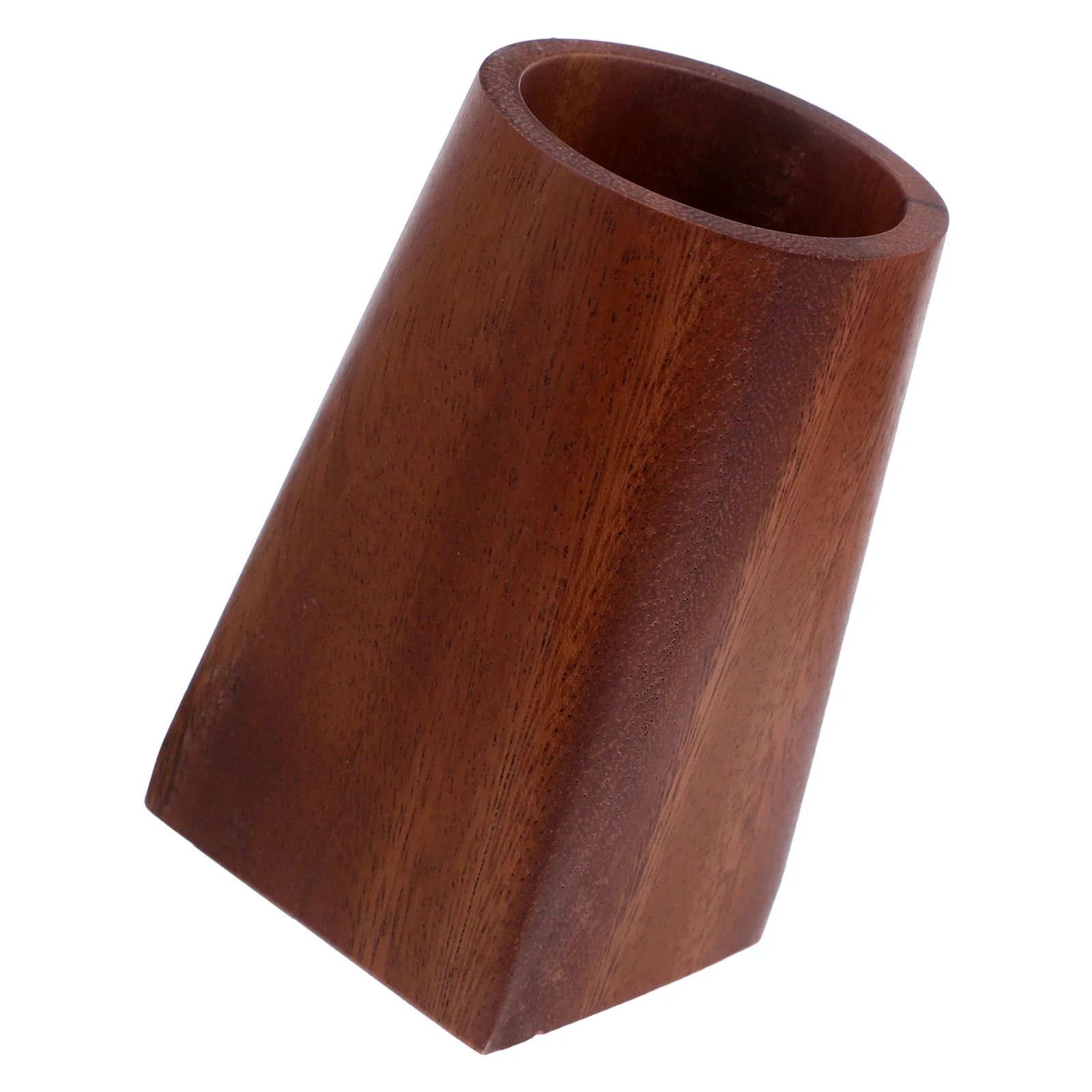 

Walnut Wood Pen Holder Natural Solid Walnut Pencil Cup Desk Organizer for Students Teachers Artists Makeup Brush Storage