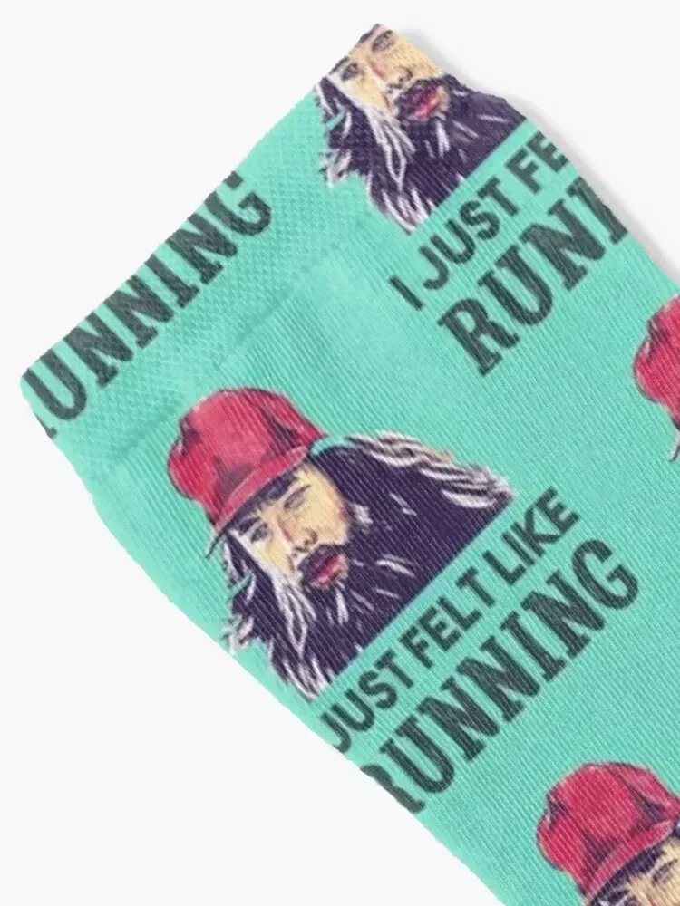 forrest gump: i just felt like running shirt funny 90s stars, bubba gump Socks Men's colored cotton Socks Women's Men's