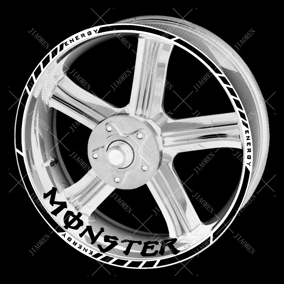 

Рождественский виниловый логотип Monster Energy, наклейка на колесо, набор наклеек на обод для Yamaha Kawasaki Suzuki Honda Ktm Bmw 17 дюймов