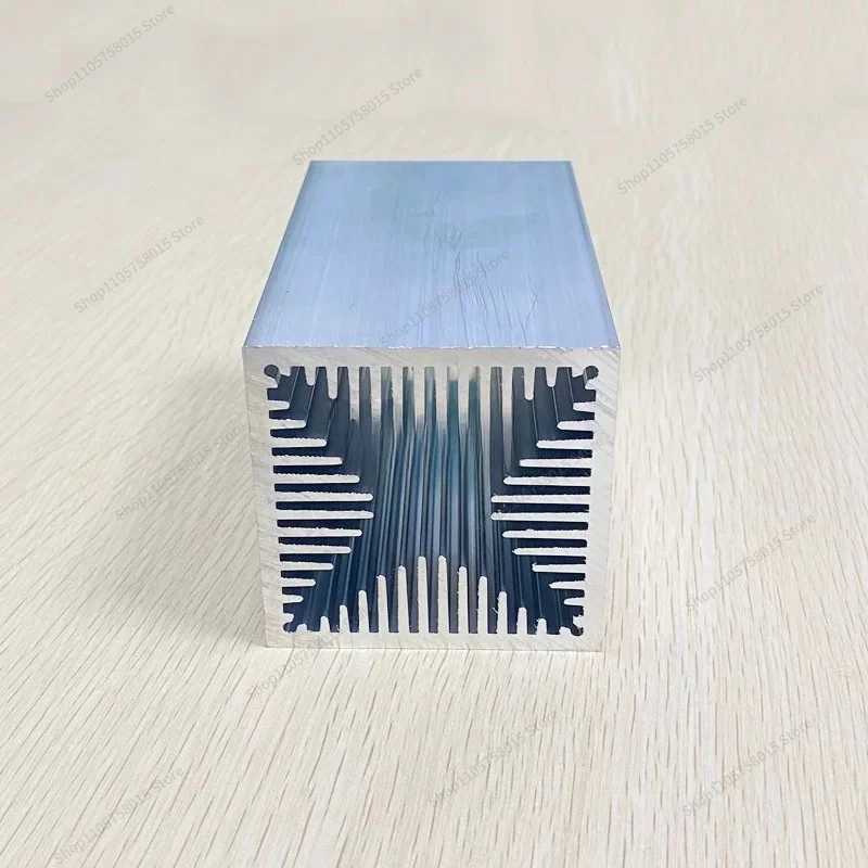 For high-power air-cooled radiator profile 60 * 60 * 100 electronic triode heat sink wind tunnel heat dissipation customization