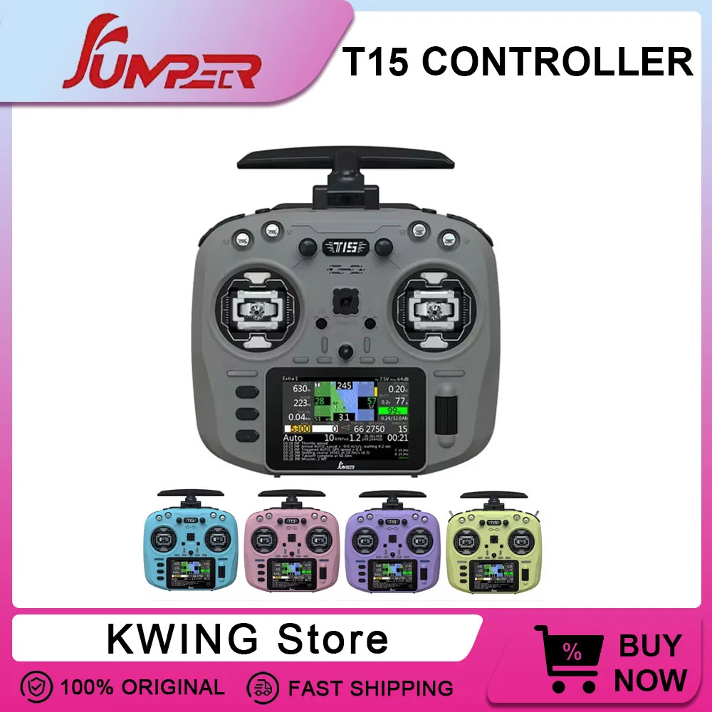 Jumper t15 Elrs 2.4ghz FPV Radio Controller EDGETX/ELRS For Long Rang RC Drone Full Function FPV Remote Controller For RC FPV