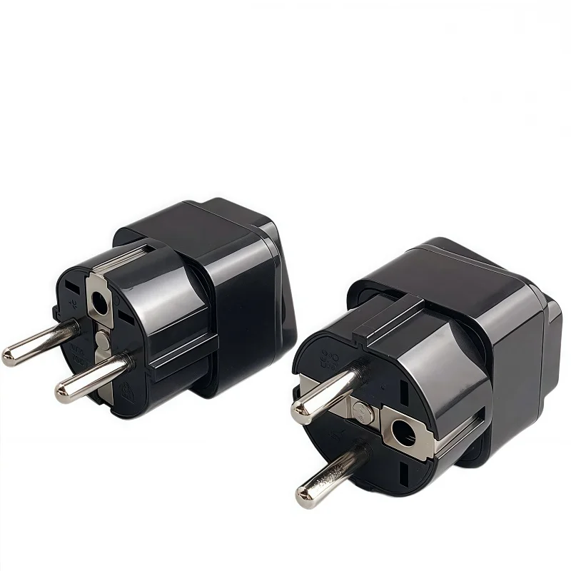 Universal Portable Universal Plug to (French / German) EU Plug Adapter Power Socket Travel Converter Switzerland India UK US AU