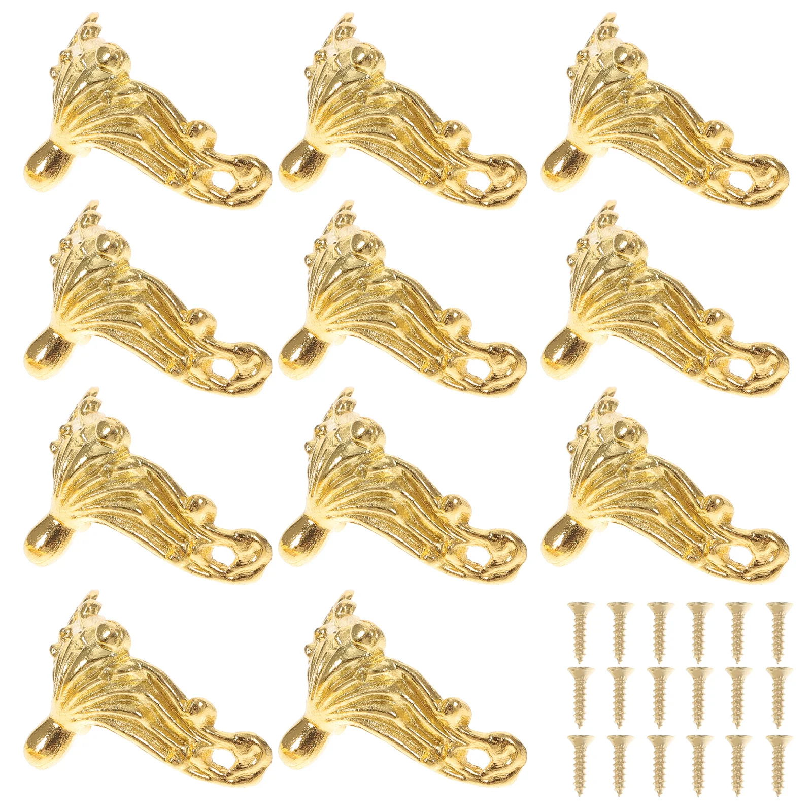 

25pcs Jewelry Box Feet Corner Decorative Wooden Case Legs Base For Furniture Accessories Protector Hardware Bases Corners