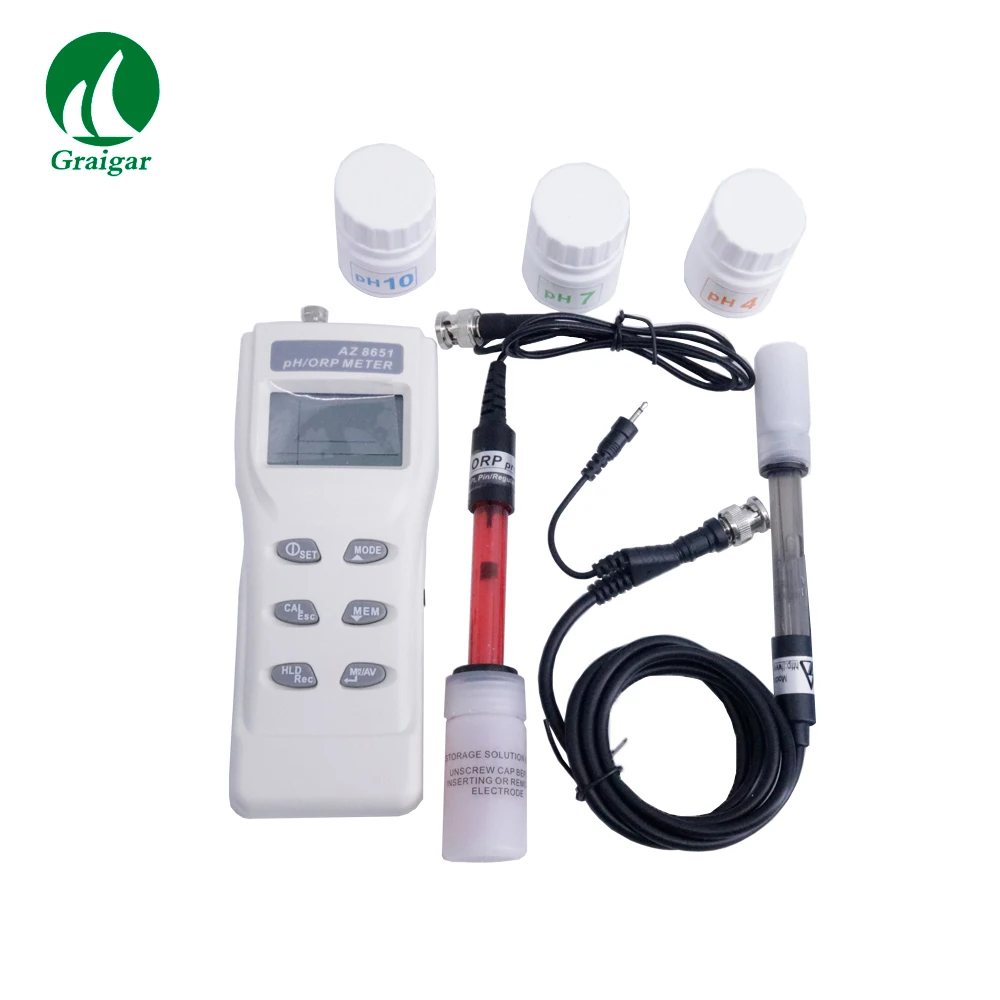 AZ8651 Handheld PH Meters Soil Water PH Meter ORP Tester Meter Detector moni tor Analyzer 0 To 14 PH Range