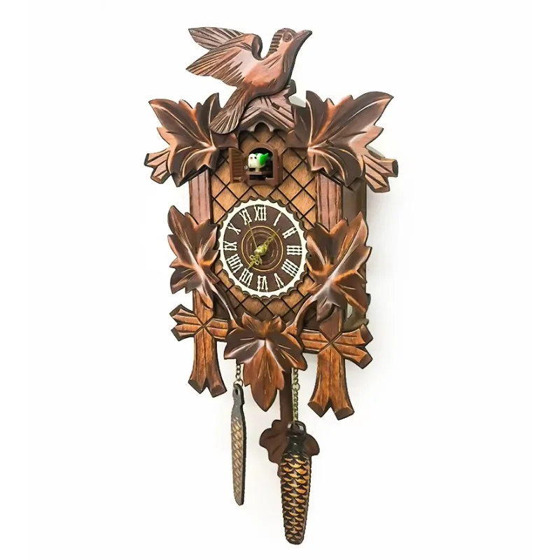 

Decorative wall clock, quartz cuckoo clock movement with bird comes out