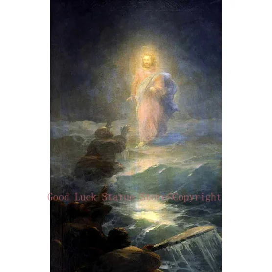 Ivan Constantinovich Aivazovsky Christ Walking on the water oil painting art - hand painted oil painting # accept custom Christ