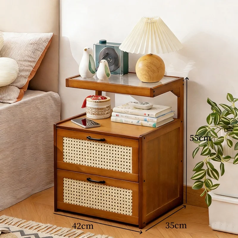 *New Simple Bedside Table Small Household Ultra-narrow Bedside Storage Cabinet Household Bedside