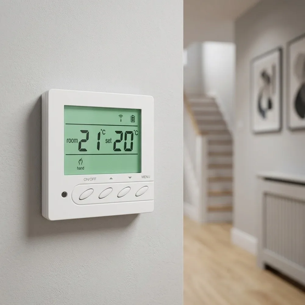 Wireless Central Controller for Wet Floor Heating with Multi-Channel Output Configuration and Seamless Device Integration