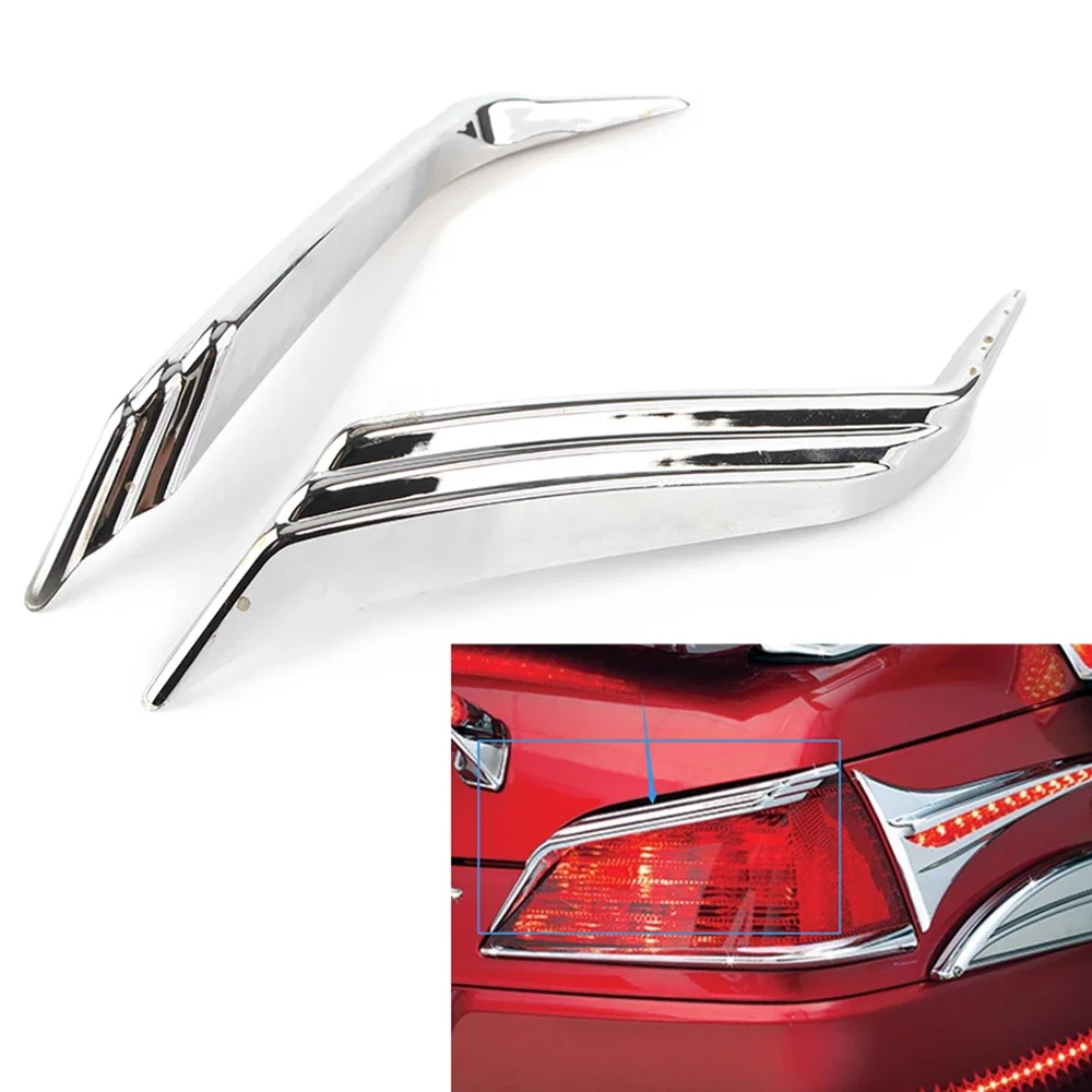 Gold Wing GL1800 Motorcycle Chrome Top Trunk Tail Light Decoration Trim Accent For Honda Goldwing GL 1800 2012-2015 2016 2017