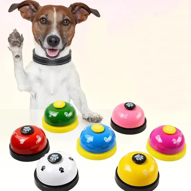 

Pet Training Bell Small Dog Cat Interactive Toy Kitten Puppy Food Feeding Reminder Button Ringer Pet Called Bell Toys