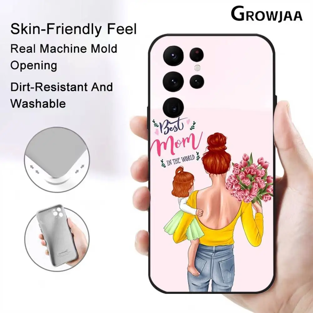 1 قطعة الكلاسيكية سوبر أمي قضية الهاتف لسامسونج غالاكسي S25 S24 S22 S23 الترا S21 S20 زائد 5 جرام متجمد عدم الانزلاق كامل لينة حالة #6