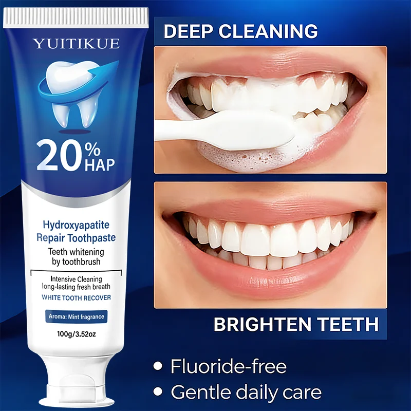 Teeth Whitening That Works - YUITIKUE 20% HAP Hydroxyapatite Repair Toothpaste