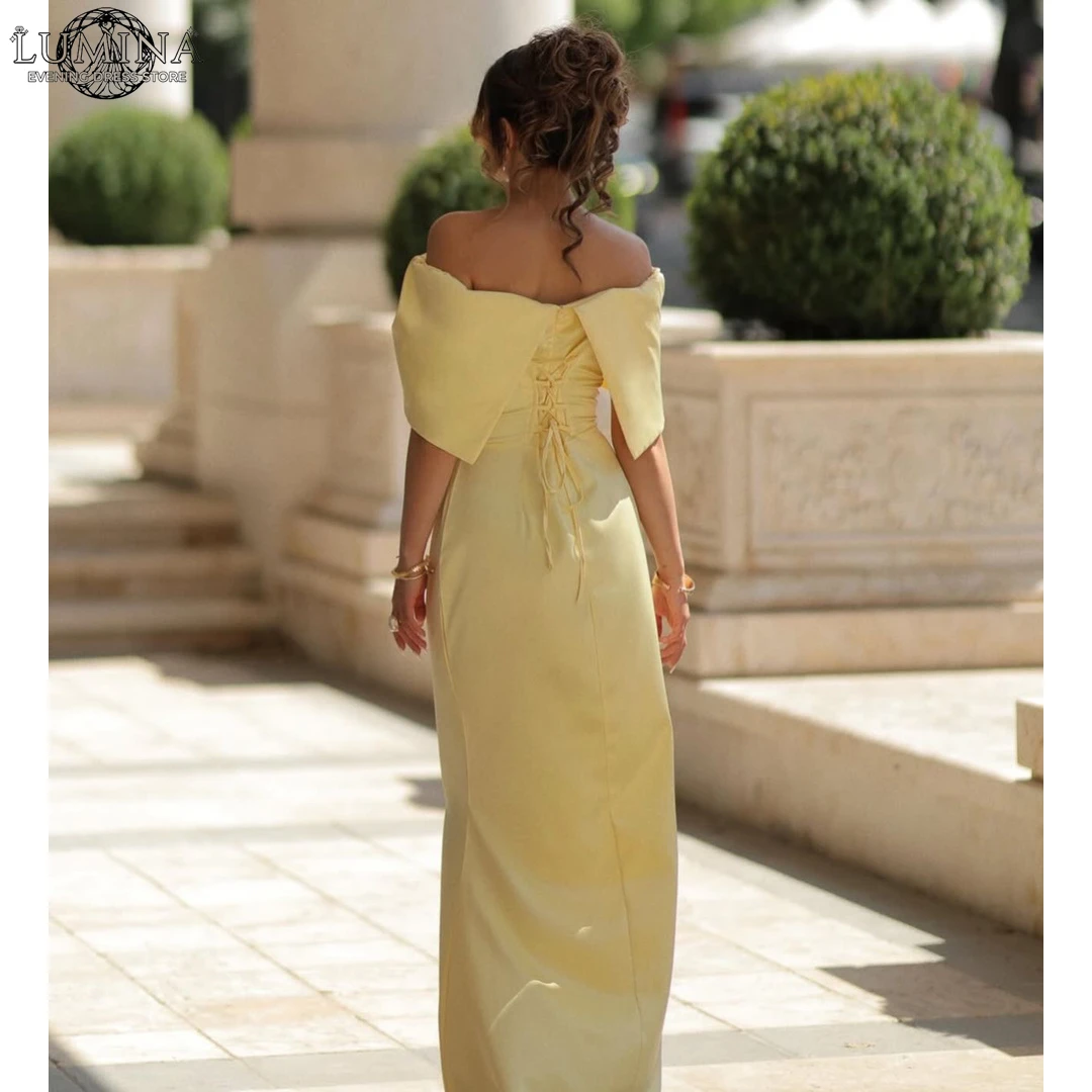 Lumina Fish Tail Ball Gowns Prom Dresses 2026 Luxury Women's Elegant Party Dress Customized Bespoke Occasion Dresses Lapel Woman