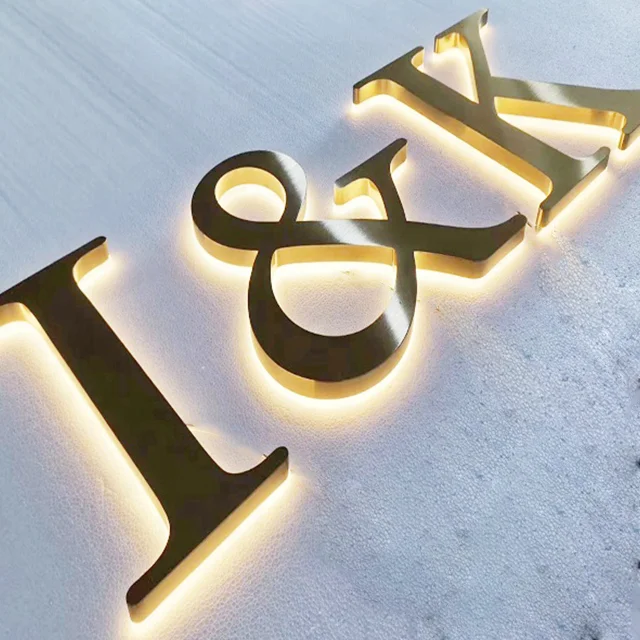LED Sign Light 3D Letters Board Custom Led Backlit Letters Outdoor Large 3d Backlit Sign