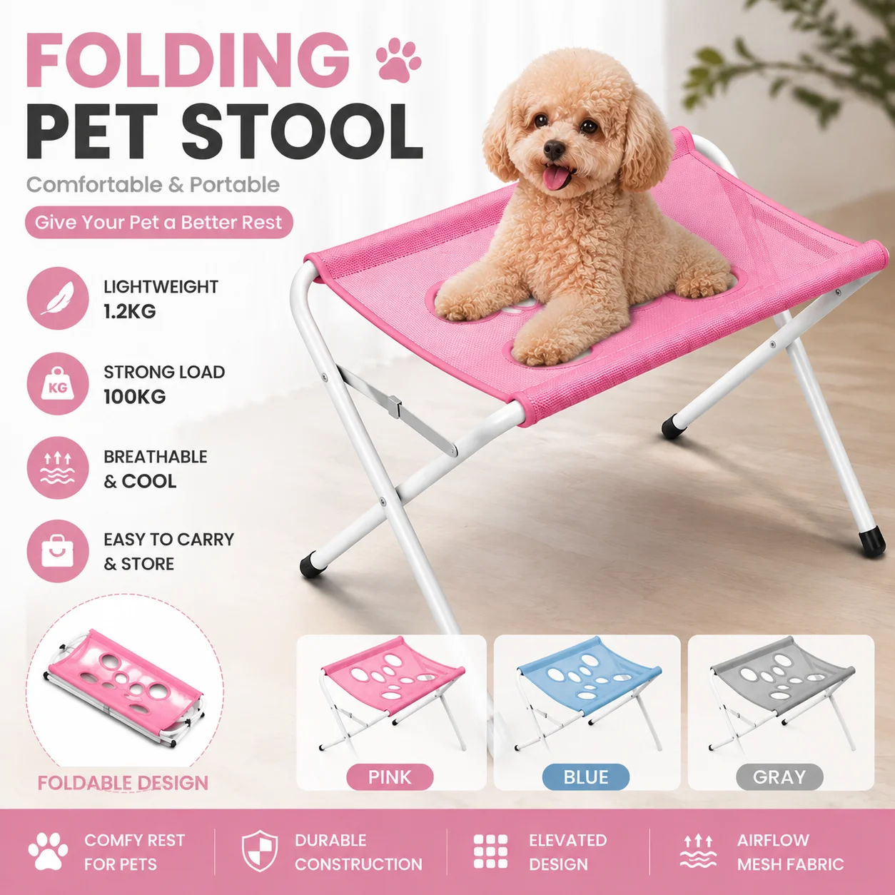 Pet Grooming Hammock Restraint Bag For Small Dogs Cats Nail Clipping Bathing Fixed Holder Anti‑Scratch Anti‑Bite Pet Bath Helper