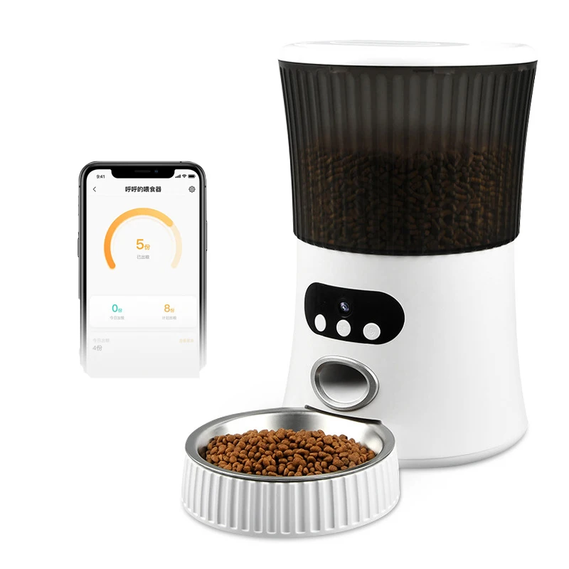 

Automatic Pet Feeder Battery Powered PP Food Bowls And Feeders For Pets