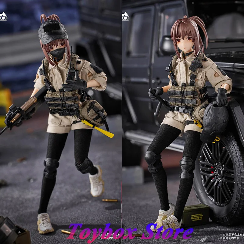 HASUKI Original PA006 1/12 Pilot Guard Cute Mobile Suit Girl Action Figure Japanese Anime Female Soldier 6