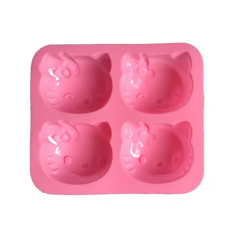 Sanrio Kawaii Kuromi Ice Tray My Melody Hello Kitty Cartoon Children DIY Silicone Cake Mold Ice Cream Chocolate Mold Toy Gift