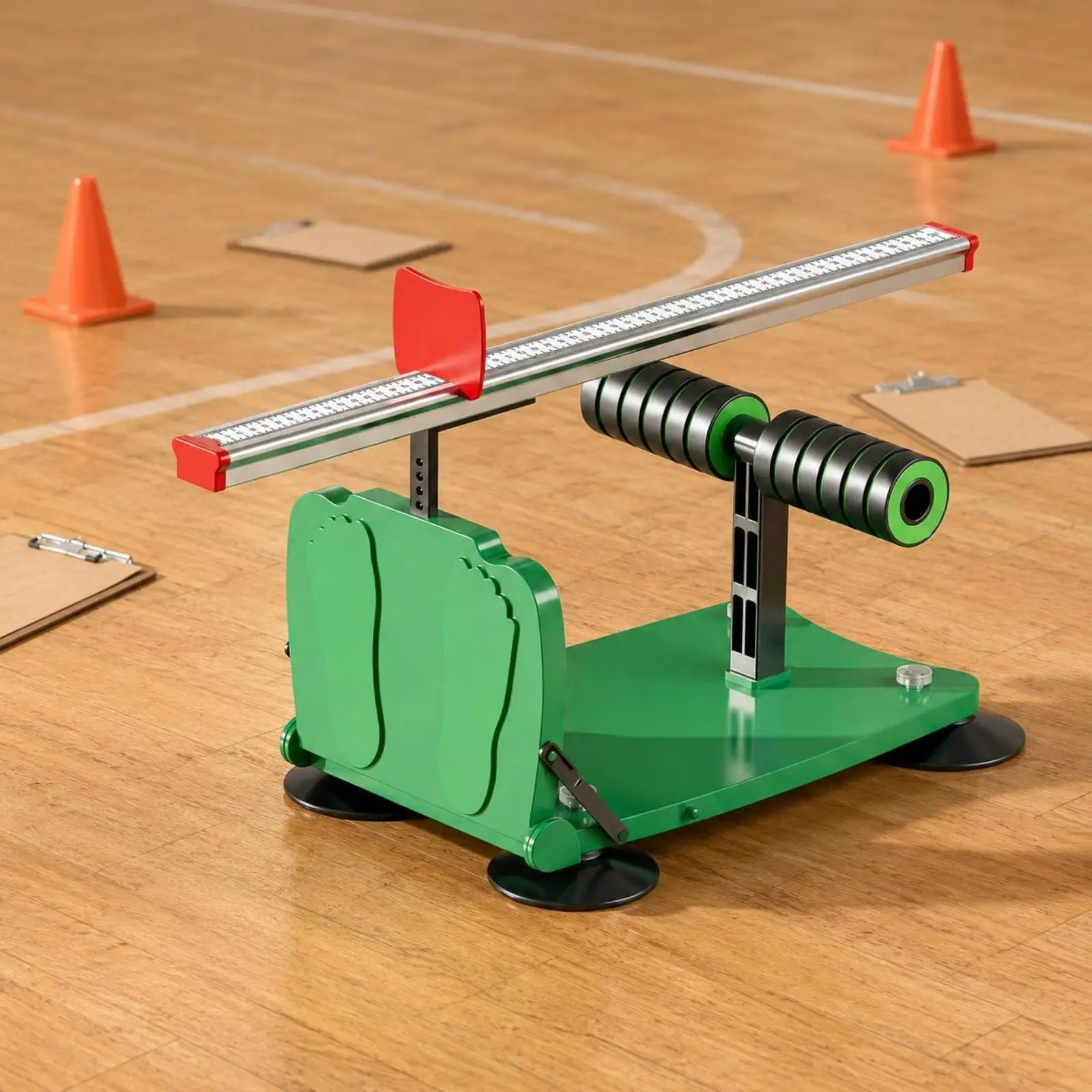 Children Training Seat Sit and Reach Tester Flexibility Measurement Tool for Home School Physical Exercise Adjustable Ruler Bar