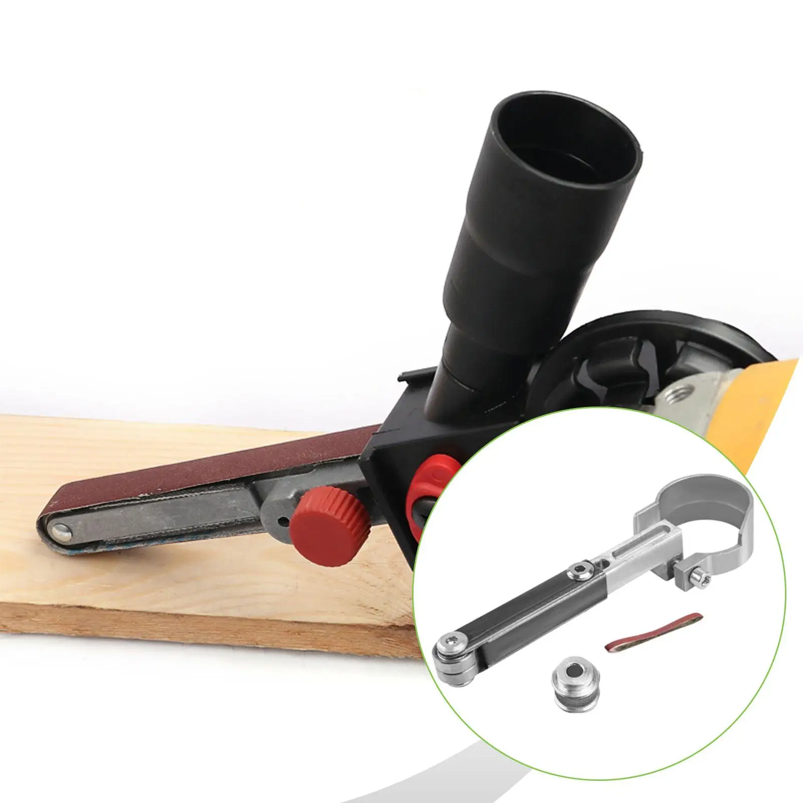 

Sanding Belt Adapter for Grinder Silver Angle Grinder to Belt Sander Adapter