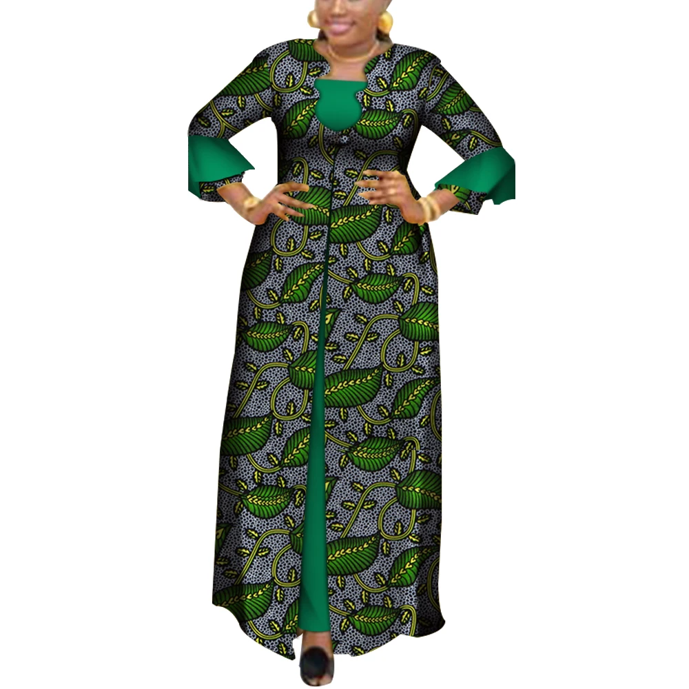 Vestidos Afrikaanse Jurken voor Vrouwen Dashiki Elegante Lange Feestjurk Plus Size Traditionele Afrikaanse Kleding WY3880