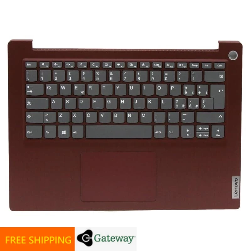 IT Italian Red Keyboard Upper Case Palmrest Shell Cover For Lenovo Ideapad 3 14 ADA05 IIL05 ARE05 IGL05 IML05 14ITL05 5CB0X56736