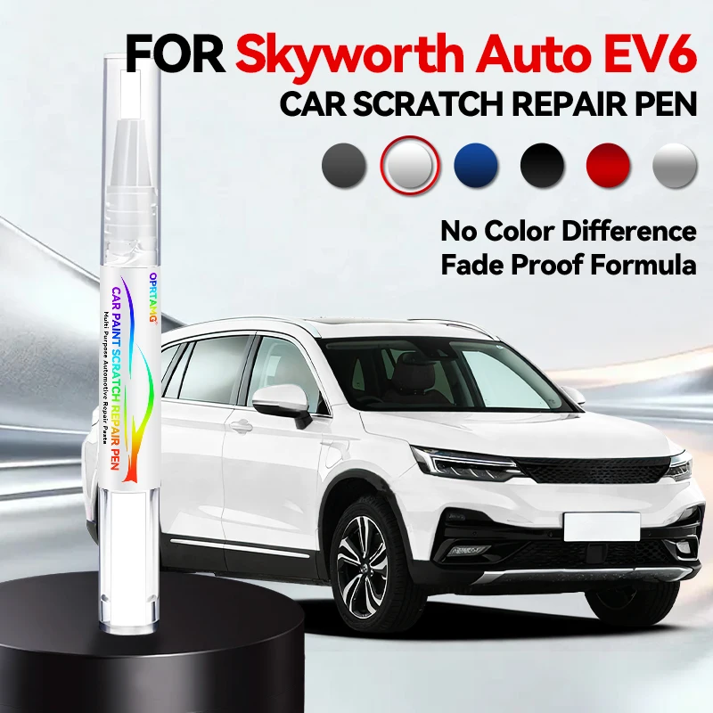 

Карандаш для ремонта автомобильной краски для Skyworth Auto EV6 I 2022-2025: аксессуары для устранения царапин, цвета Aurora White, Moon White, Fanxing Blue