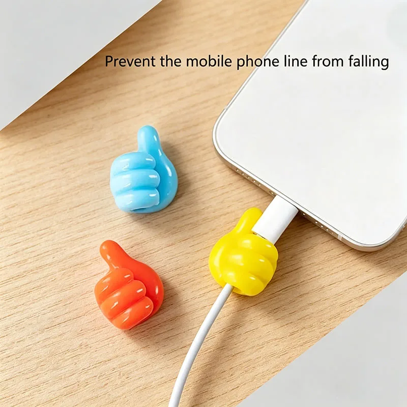 7PCS Organizer Cable Holder Cute Cable Holder Tidy Tripod for Charger Protection Cable Holder for Table ZMLXQ06