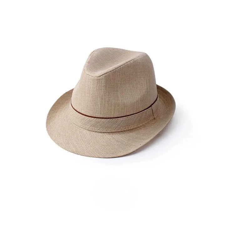 Solid-colour Formal Hats for Spring and Summer: Breathable, Sun-protective, Jazz Caps, Sun Hats, British-style Men’s Hats