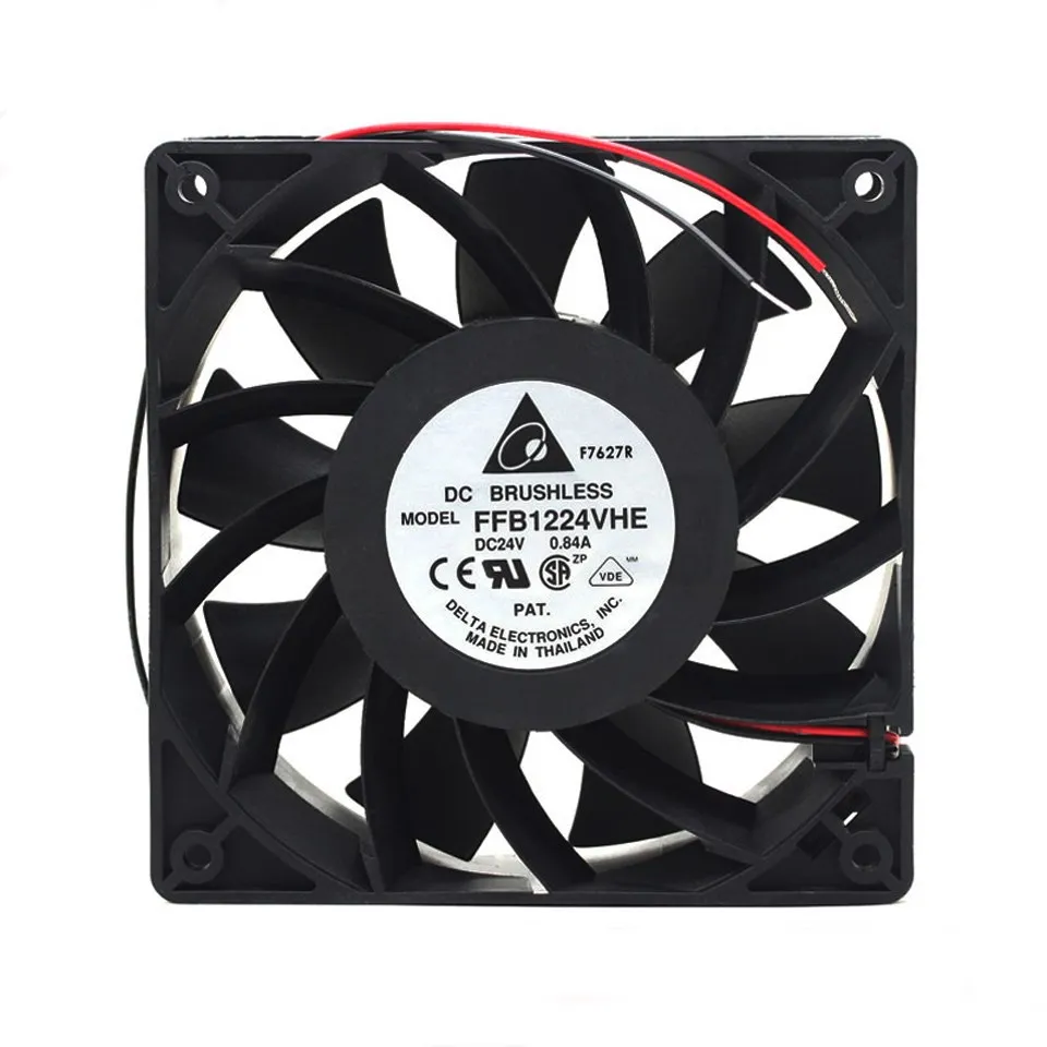 1pcs FFB1224VHE 24V 0.84A 120mm  12038 120*120*38mm inverter cooling fan for delta