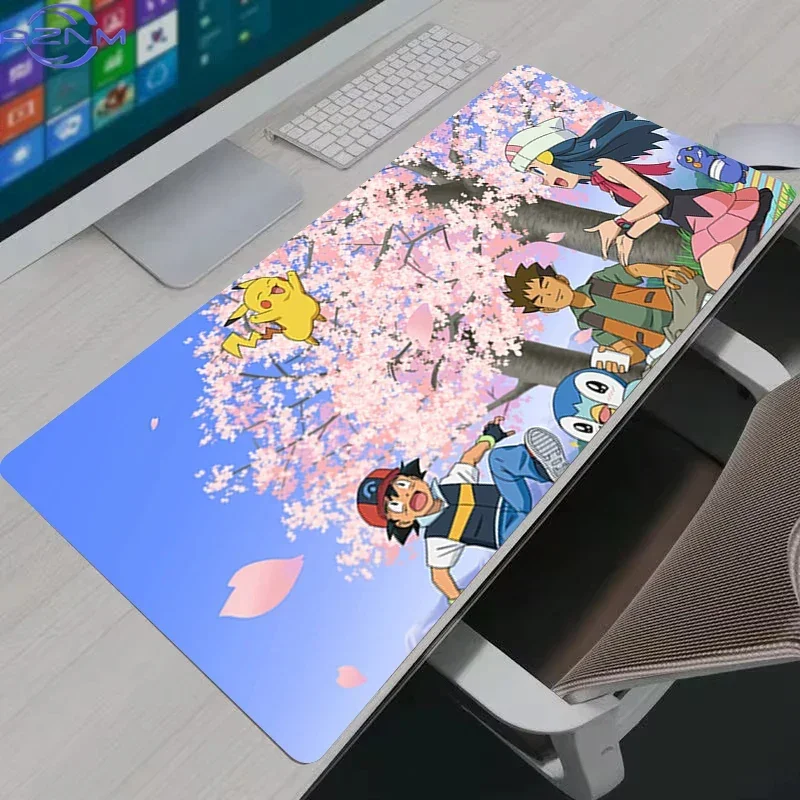 Non-slip Stitched Edge P-pokemon Mouse Pad Game Large  Keyboard Pad Gaming Accessories MousePad Gamer Playmat XXL Desk Mat