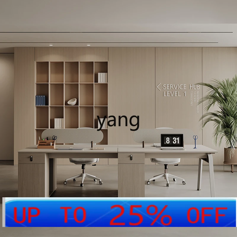 LMstaff desk simple modern office computer card seat screen workstation tables and chairs