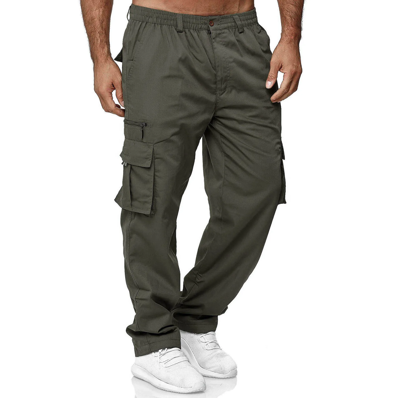 Pantalones deportivos para hombre, pantalones informales para correr, pantalones ligeros para senderismo y trabajo, pantalones para exteriores, pantalones sueltos para caminar y viajar