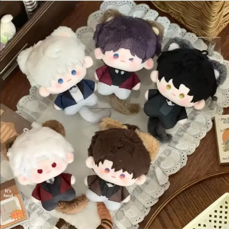 Original 8cm Love And Deepspace Cat Ear Printed Cotton Plush Dolls Game Peripheral Stuffed Toys Collection Ornaments Kids Gifts
